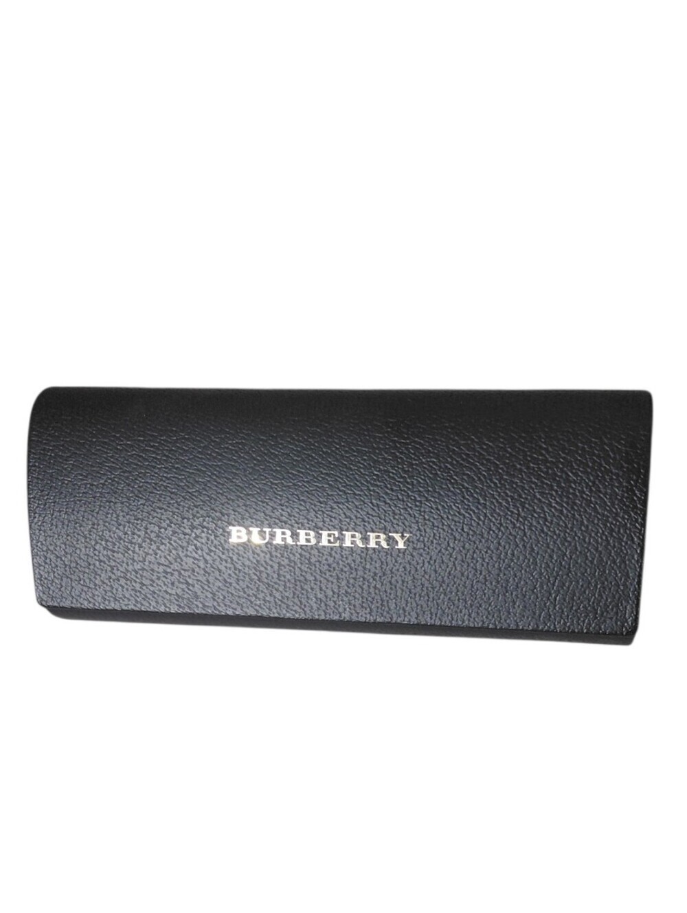 Burberry Black Glasses Case with Gold Logo Unisex